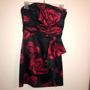 Formal tight rose dress